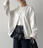 Reverse Slit Over Fit Sweatshirt