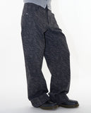 Ghibli pattern cotton wide pants