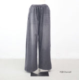 (Unisex) Hessian Brushed Pin Tuck Pants