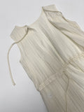 Wrinkle String Sleeveless Blouse