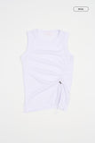 Tori string shirring sleeveless