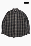 Grid vintage washed check shirt