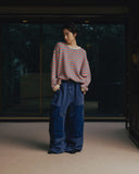 Patched Double Knee Cotton Pants