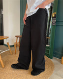 Wide leg denim pants