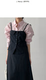 [Setup Available] Suet Stripe Bustier