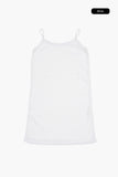 Linen see-through knit one piece