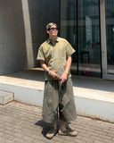 Garments Washed Cut Bermuda Pants