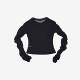 Casse shirring lettering t-shirt
