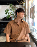 Soy Linen Check Short Sleeve Shirt