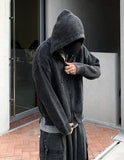 Pigment Over Hood Knit Zip-Up