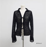Muka Rose See-Through Cardigan
