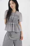 Mock chiffon blouse