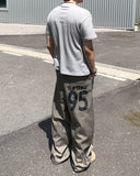 Back Printing Nylon Banding Pants