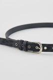 Leopard eyelet belt