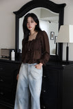Frill Smoke Autumn Blouse