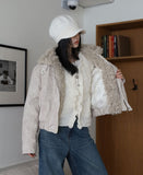 Lining padding) Shani padding blouson jacket