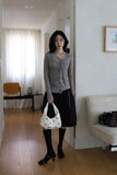 Eyelet Square Mule