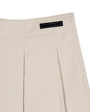SNAP WRAP SOLID PLEATS SKIRT