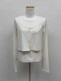 [Sleeveless SET] Hook Layered Long Sleeve T-Shirt
