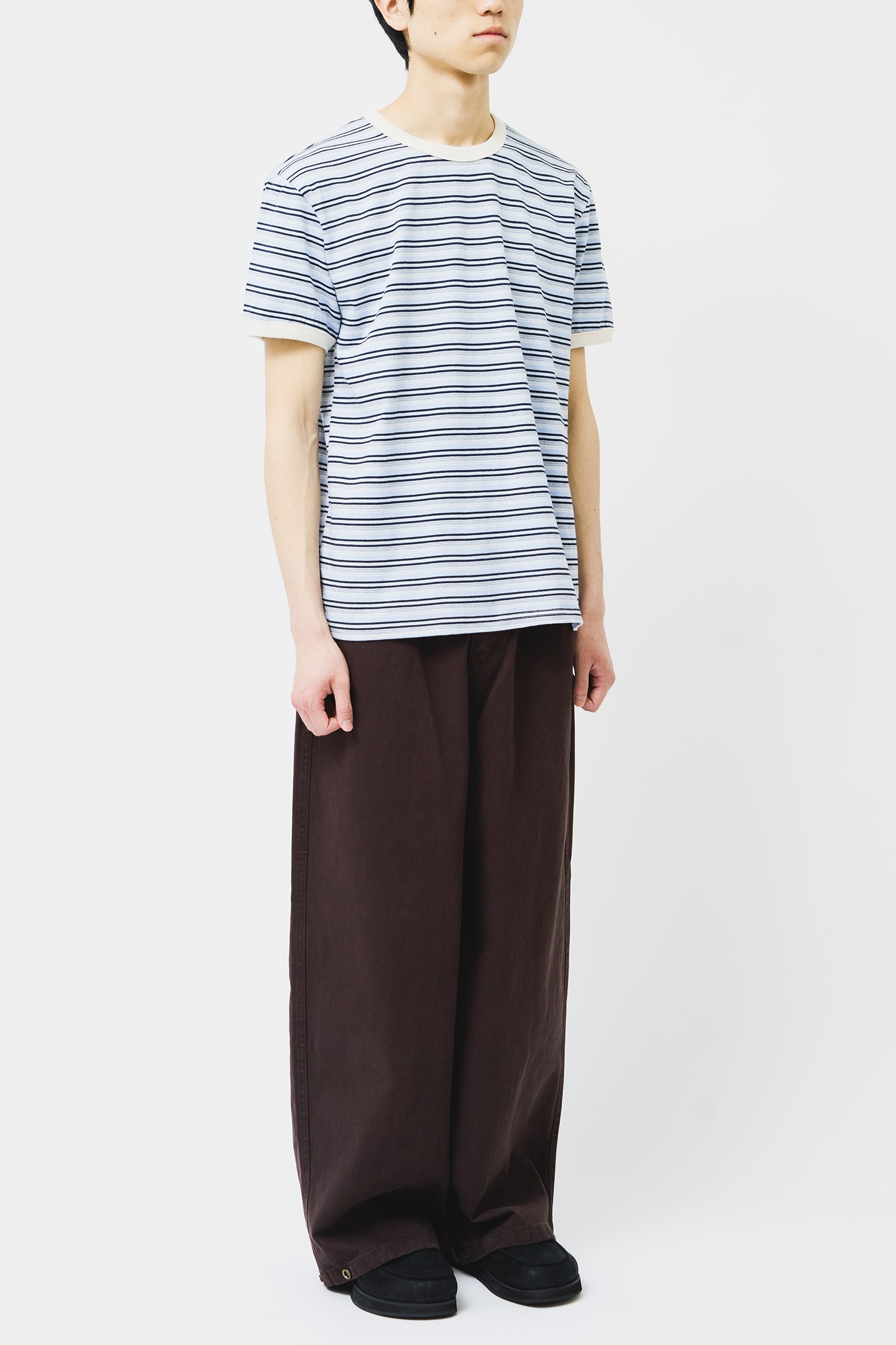 【HI FI FNK】Mute Striped Top HI FI FNK(ハイファイファンク) - ミュートボーダーTシャツ