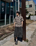 [Plan] Molly Check Half Shirt