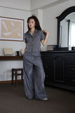 Muir Stud Pintuck Slacks