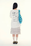Plum smile printing t-Shirt