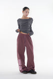Loop stripe drape long sleeve