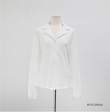 Tean Collar Shirring Blouse