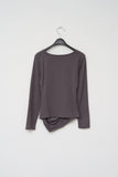 (W) Texture Shirring Top