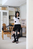 Side snap half pants