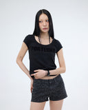 U-NECK LOGO T-SHIRT