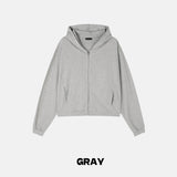 Rome Cropped Zip Hoodie