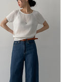 Soy Linen Raglan Short Sleeve Knit
