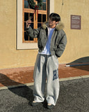 Laurent Raccoon Bomber Padding