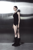 ode dual button halter sleeveless
