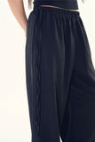 Petite flower string wide pants