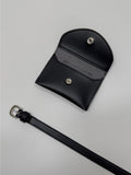 Round Snap Card Wallet Belt