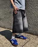 Maxi Washed Bermuda Denim