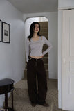 Denue Brown Cargo Pants