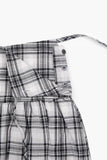 Siena check long skirt