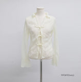 Muka Rose See-Through Cardigan