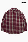 Grid vintage washed check shirt
