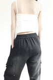 Lucky Back Slit Unbalanced Sleeveless