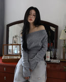 Cozy brushed shirring tee