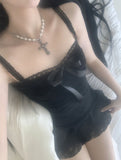 [only suzen] Temer lace ribbon dress