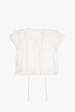 Layer frill puff blouse