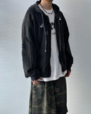 Vintage Damage Hooded Zip-Up