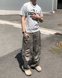 Back Printing Nylon Banding Pants