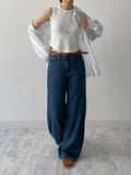 Torre Stripe See-Through Loose Fit Shirt